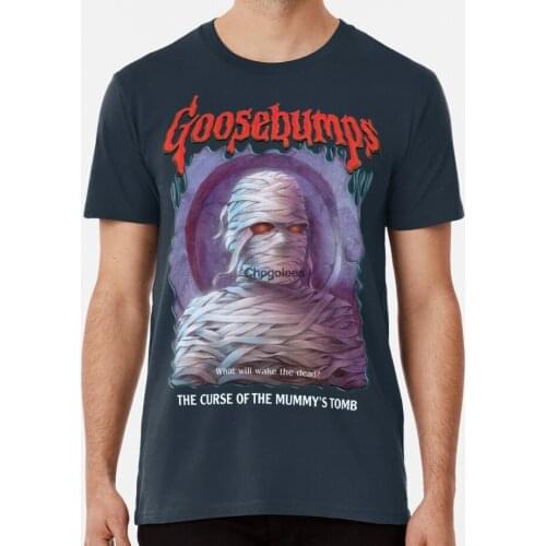 Men Shirt R L Stine Goosebumps Nightmare Halloween Curse Mummy Tomb Women tshirt