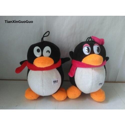 Lovely penguin boy , one pair QQ penguins plush mini 14cm plush toy doll baby toy ,birthday gift b00453