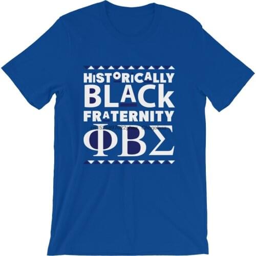 Historically Black Fraternity Phi Beta Sigma Mens T-shirt blue Sigmas Greek