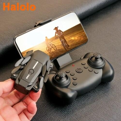 Halolo FPV Mini Drone HD 1080P 420p Cameras F86 Wifi Foldable Drones With Camera Hight Hold Mode RC Quadcopters Dron Gifts