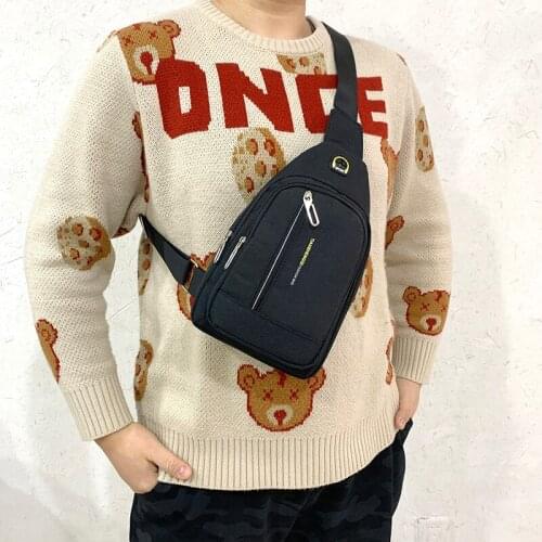 Crossbody Chest Shoulder Sling Bag Fashion Young Boys Cross-Body Simple And Light Travel Shopping Safety Messenger Bag For Men