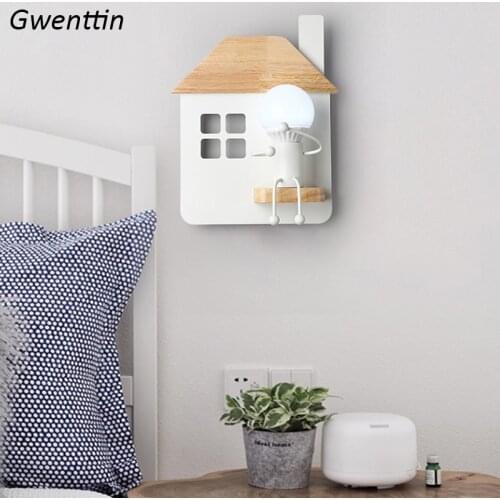 Wall Mounted Lamps Indoor Lighting for Home Children Bed Room Bedside Sconce Stairway Light Fixture Nordic Macaron Decoration