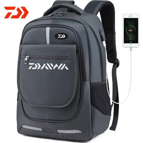 New Daiwa Outdoor Camping Fishing Bag Multifunctional Business Backpack Waterproof Hiking Leisure Travel Shoulder Fishing Bag
