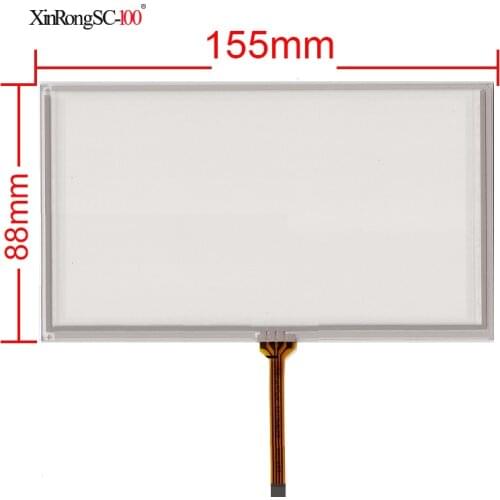 New 6.2 inch ZB-012 Touch Screen 4 wire change 8 wire GPS GLASS for gps car 155*88mm compatible 155mm*88mm