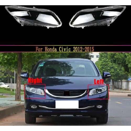 Car Headlight Lens For Honda Civic 2012 2013 2014 2015 Headlamp Cover Replacement Auto Shell