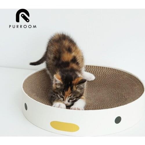 Purroom Original Cat Scratch Board Cat Toy Grinding Claw Wear-Resistant Corrugated Paper Cat Nest Kittens