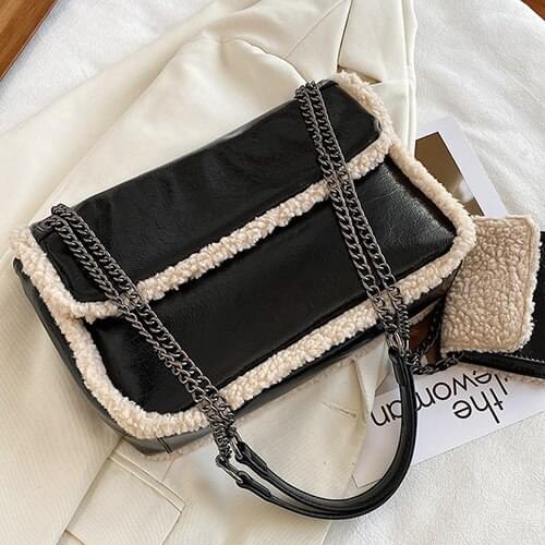 Autumn New Fashion Woman Message Bag with Shoulder Strap Elegant Female Casual Handbags