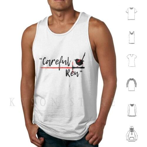 Careful Ren Tank Tops Vest Sleeveless Kylo Ren Lightsaber Bird General Hux The Force Awakens