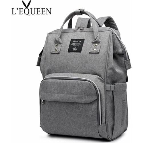 LEQUEEN Baby Diaper Bag Backpack Baby Bag Travel Waterproof Mummy Maternity Nappy Bag Large Capacity Nursing Bag Drop Shipping