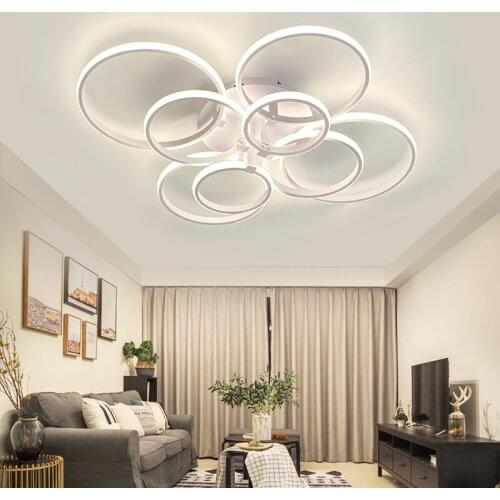 Led Ceiling Chandelier Round Led Chandeliers Lighting Modern Ceiling Light for kitchern Living Room Remote Control Home Fixture