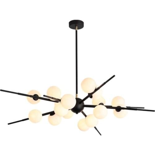 Glass Ball LED Chandelier Modern Luxury Living Dining Room Hanging Lights Indoor Ceiling Mounted Luminaire Pendant lamp