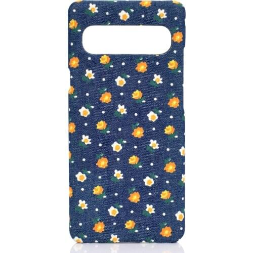 Fabric flower phone phone case hard cover with folding stand for HUAWEI p20, p30,p40,mate30,mate40,nova7,Y52020 phone bag