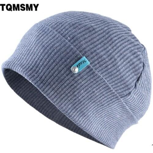 TQMSMY Fashion Knitted Solid Hat For Women Spring Streetwear Knitting Soft Skullies Beanies Men Autumn Warm Hip Hop Hats TMB29