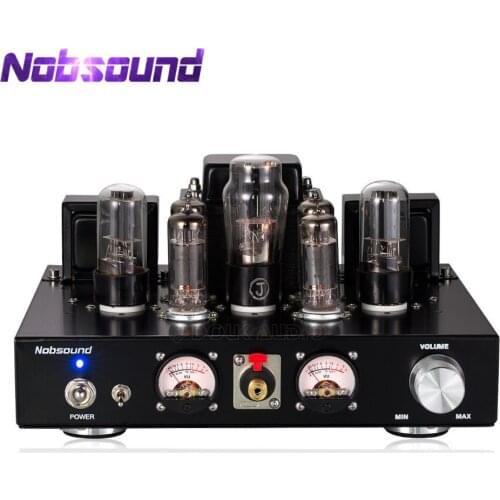 Nobsound Handmade HiFi 6P1 Vacuum Tube Integrated Amplifier Stereo Single-ended Class A Headphone Amp Black