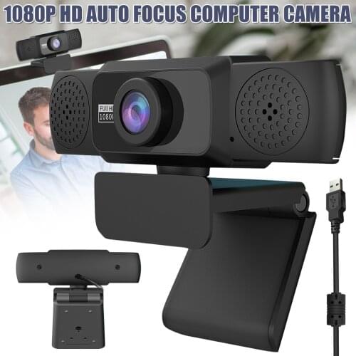 1080P HD Webcam Streaming Computer Camera for Computer Video Calling Conferencing 360° Rotatable PUO88