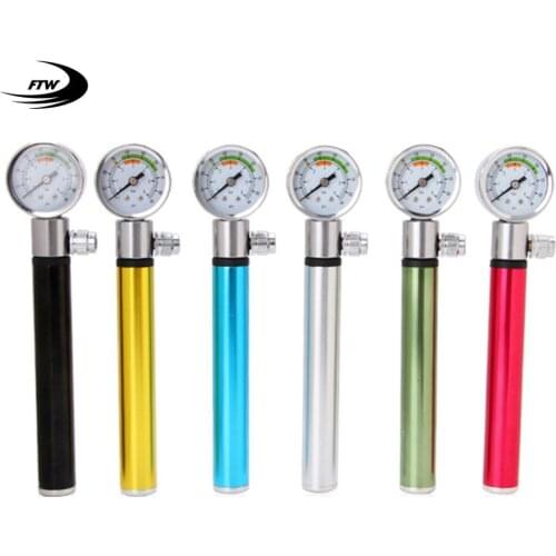 Bicycle Pump Manual Aluminum Alloy Portable Barometric Atmospheric pressure General Outdoor Bike Pump