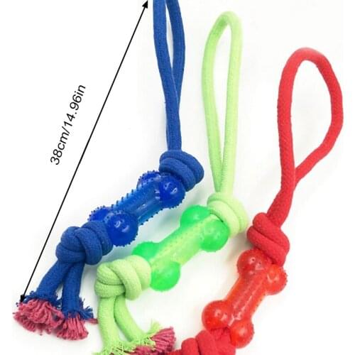 Random Color Pet Rope Toy Interactive Training Toys Knotted Toy Dog Bite Toy Pet Chewing Toy Pet Funny Interactive Toys Legendog