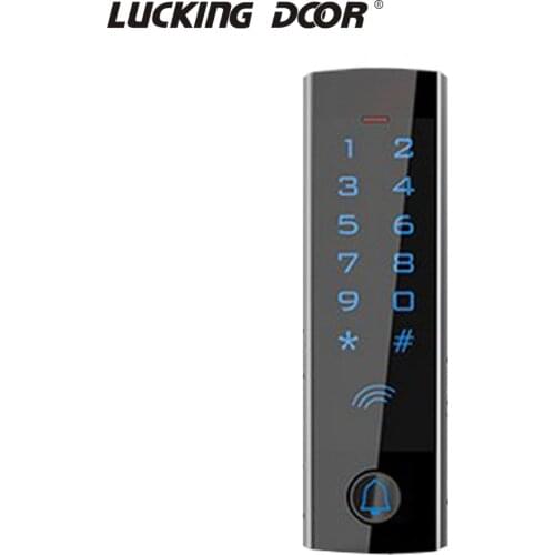 IP65 Waterproof 125KHZ RFID Metal Touch Keypad Standalone T4 13.56MHZ IC Card WG26 Input output Access Control System