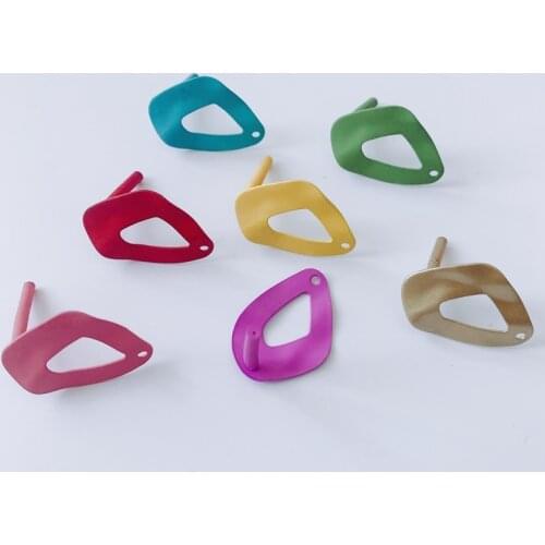 DIY jewelry accessories wholesale healing macaron color hollow personalized earrings wholesale