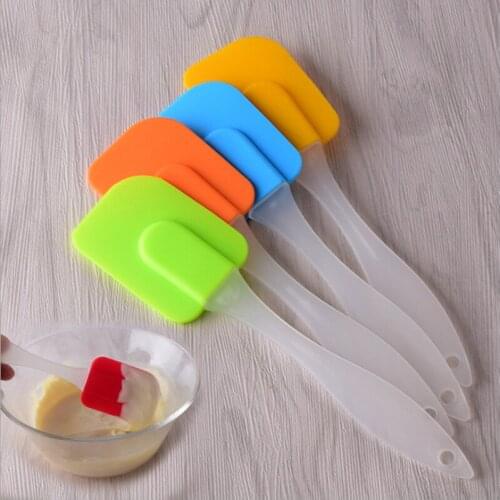 1Pc Silicone Spatula Cream Cake Baking Safety Scraper Butter Spatula Cooking Cake Kitchen Tools Cakes Baking Tools