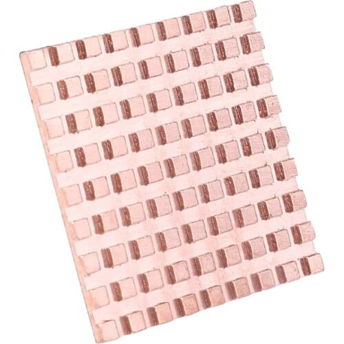 2pcs Pure Copper Heat Sink Adhesive Back Heatsink Cooling for VGA DDR MOS GPU IC Chipset Radiator Cooler