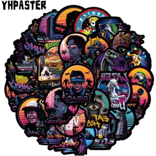 50pcs/set Dark Punk Graffiti Stickers Heavy Metal Style For Luggage Laptop Motorcycles Skateboards Phone Scrapbook Stickers