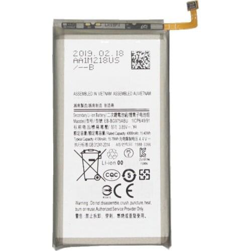 5pcs /lot 4000mAh EB-BG975ABU Replacement Battery For Samsung Galaxy S10 + S10 Plus SM-G9750 G975F G975U G975W G9750