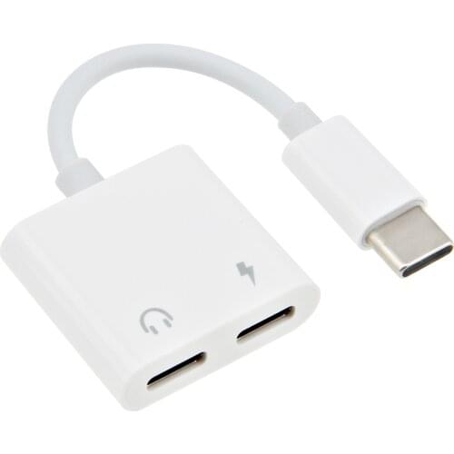 50pcs USB Type C To 3.5mm Jack Adapter USB-C Converter Type-C PD Fast Charge Adaptor AUX Audio Music Earphone Cable Connector