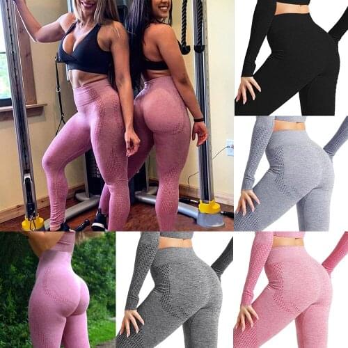 KIWI RATA Seamless Butt Lifting Workout Leggings for Women High Waist Yoga Pants Compression Contour Tights Fitness Leggings