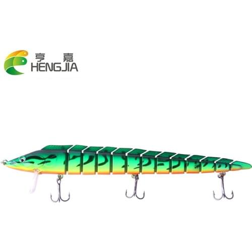 HENGJIA 23cm 46g Artificial Bait for Fishing Wobbler Vib Jerkbait 13 Section Jointed Fishing Lures