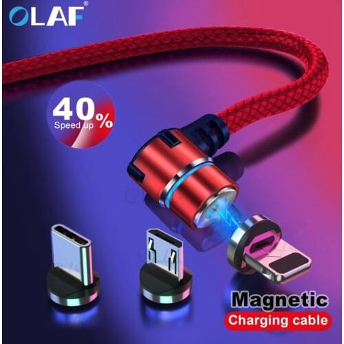 Olaf 1m Magnetic Micro USB Cable For iPhone Samsung Android Mobile Phone Fast Charging USB Type C Cable Magnet Charger Wire Cord