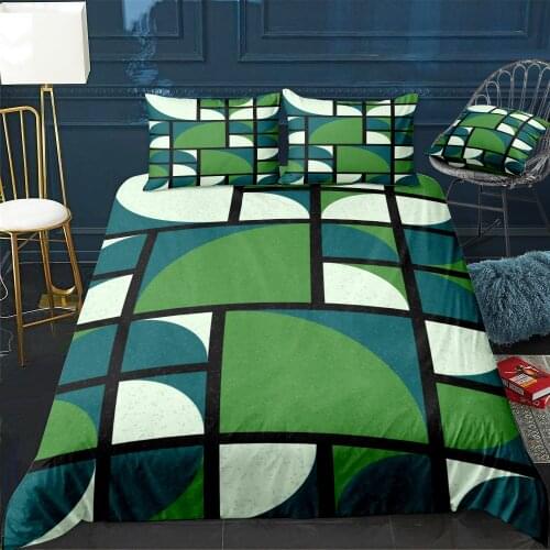 Abstract Geometric Pattern Bedding Set For Bedroom Soft Bedspreads For Double Bed Home Duvet Cover Quality Quilt Cover