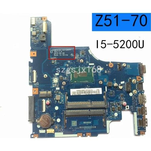LA-C287P Laptop motherboard For Lenovo Ideapad Z51-70 original mainboard I5-5200U