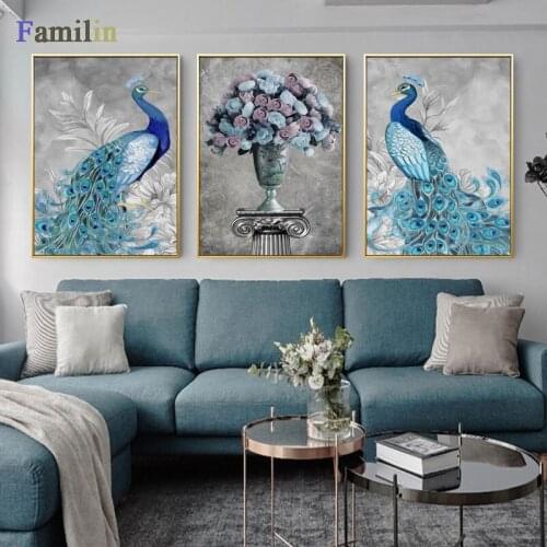 Marbling Bird Head Quote Landscape Wall Art Canvas Painting Nordic Posters And Prints Wall Pictures For Living Room Wall Decor