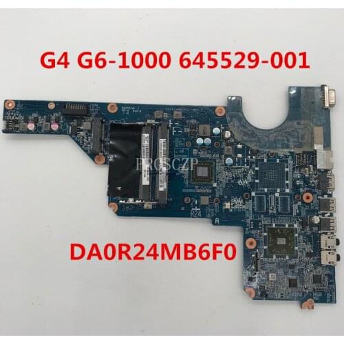 Free shipping For Pavilion G4 G4-1000 G6-1000 Laptop motherboard 645529-001 645529-501 645529-601 DA0R24MB6F0 working well