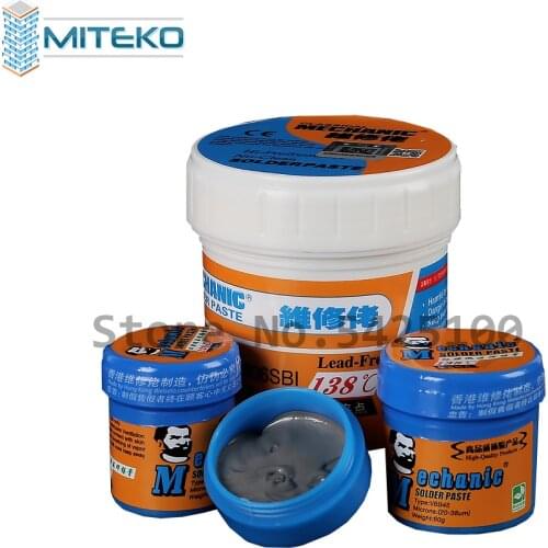 MECHANIC Soldering Paste XG-50/XG-Z40 BGA Solder Tin Flux Sn63/Pb37 25-45um for Repairing Mobile Phone PCB IC Chip