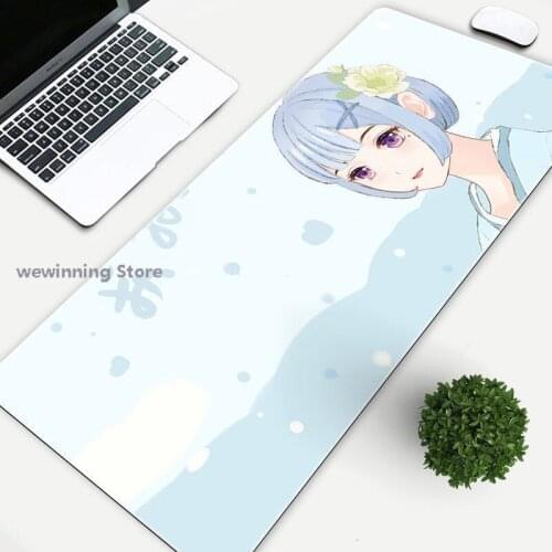 Kawaii Extra Large Mouse Pad Big Computer Gaming Mousepad Anti-Slip Natural Rubber with Locking Edge Gaming Mouse Mat 100x50cm