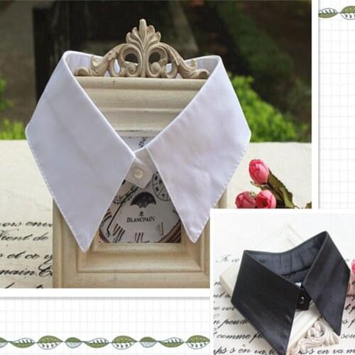 New Ladies Women Adult Detachable Lapel Shirt Fake Collar Fashion Solid Color False Blouse Neckwear Clothing Accessories