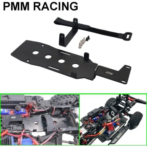 1 set aluminum alloy battery board DIY lower battery Support plate With straps For 1/10 RC Crawler Car Traxxas TRX-4 trx4 Parts