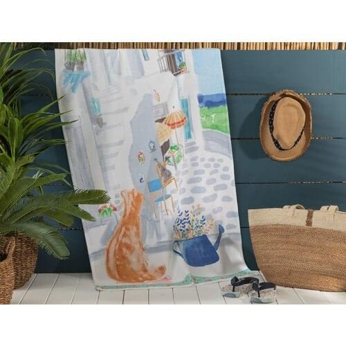 Printed Velour Beach Towel-75x150 cm Quality Sea Towel