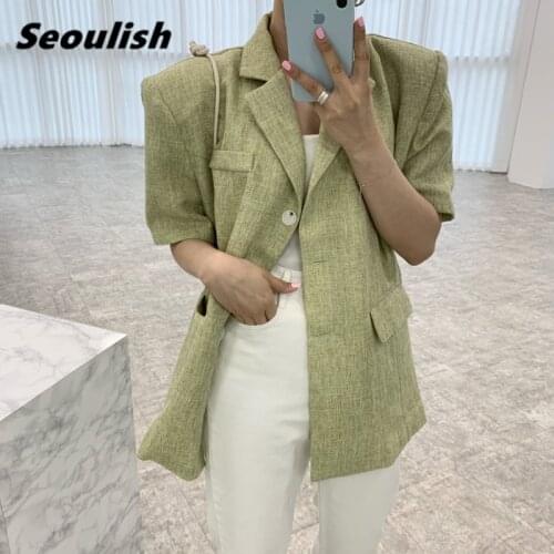 Женские классические пиджаки Seoulish China At AliExpress