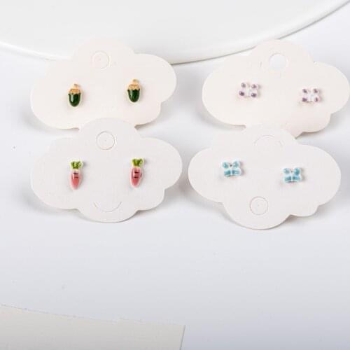 Ceramic Stud Earrings Womens DIY Girl Jewelry Accessories Korean style Cute Colorful Summer Earring Mixed Styles #KZ317