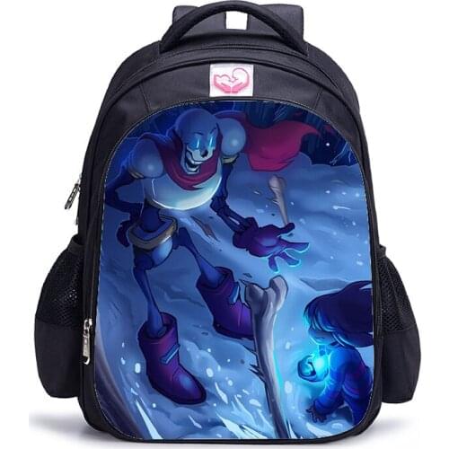 16 Inch Undertale Backpack Boys Girls School Bags Daily Backpack Children Bookbag Shoulder Backpacks Gift Bag