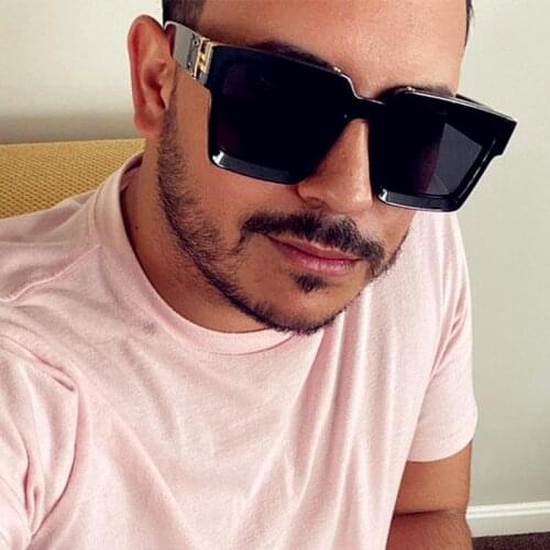 ONEVAN Square Vintage Sunglasses Men Luxury Brand Designer Men Eyeglasses Luxury Retro High Quality Female Oculos Women UV400