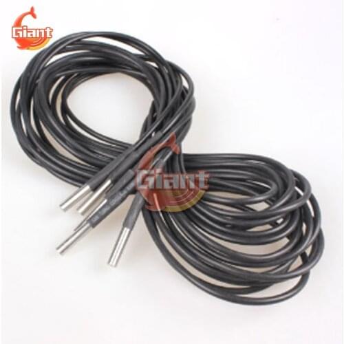 DS18b20 Temperature Probe Temperature Sensor 18B20 For Arduino Thermal Cable DS1820 Stainless Steel Package Waterproof 3 Meter