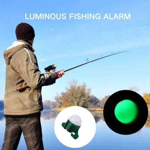 Outdoor Fishing Tool Alarm Alarm Bite Clip Bite Alarms 2 in 1 Shining Rod Fishing Equipment Fishing Bell Luminous Fishing Bite