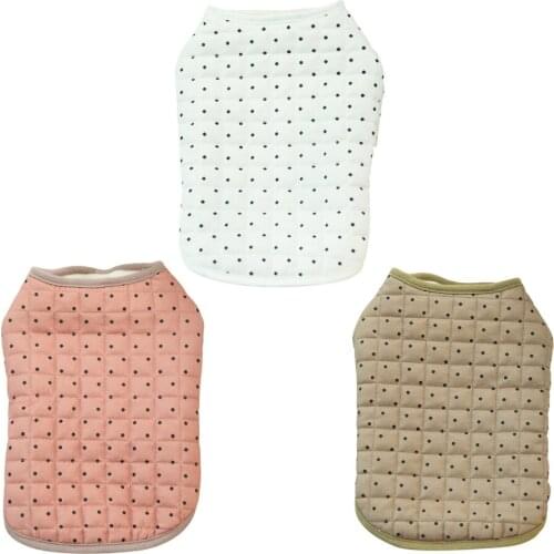 Windproof Dot Dog Vest Coat Winter Warm Dog Clothes Apparel For Cold Weather Pet Jacket For Small Medium Large Dogs Yorkies