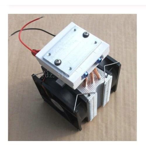 High quality Finished Thermoelectric Peltier Refrigeration Water Cooling System Cooler with 2 fan with TEC1-12715