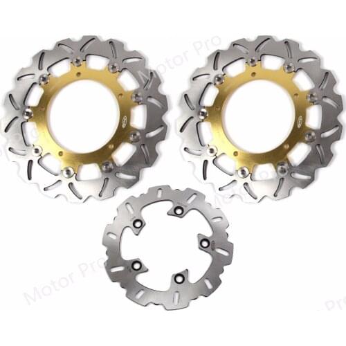 For Yamaha YZF R6 2003 Front Rear Brake Disc Disk Rotor Motorcycle Replacement Accessories YZF-R6 03 CNC Aluminum BLACK GOLD