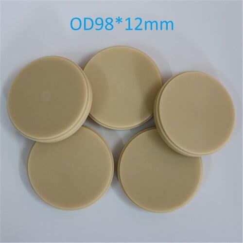 10 Piece of OD98*12MM Dental Lab Materials PMMA Blocks Wieland System Dental PMMA Disk for Temporary Crowns